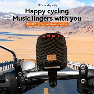 T&G TG392 IPX5 Waterproof Outdoor Cycling Speaker - Compact Wireless Audio with TWS Stereo, FM Radio, TF Card & USB Drive Support, Works with Phones & Tablets