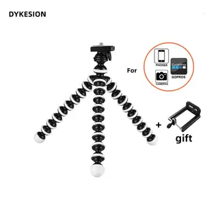 DYKESION Octopus Mini Tripod Stativ for Phone & Mobile Camera Holder Clip Flexible Tripod Stand for Video Camera Plastic Material