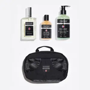 Geir Deluxe Black Dopp Kit