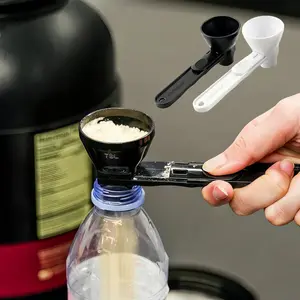 [Buy 1 Get 1 Free] Protein Powder Sliding Spoon,High Quality Funnel for Pre Workout Creatine  Powder Formula,Coffee Milk Smoothie Chocolate Powder Kitchen Utensils BPA Free Plastic,Perfect Gift for Valentine's Day Father's Day Anniversary