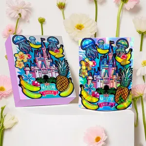 Laser Holographic Stand Up Pouch with Zipper Lock, 10/20/40pcs U-shaped Resealable Opening Gift Bag, DIY Party Favors, Wedding, Birthday Supplies