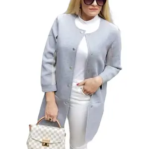 Gray Structured Jacket for Women, Perfect for Any Occasion
