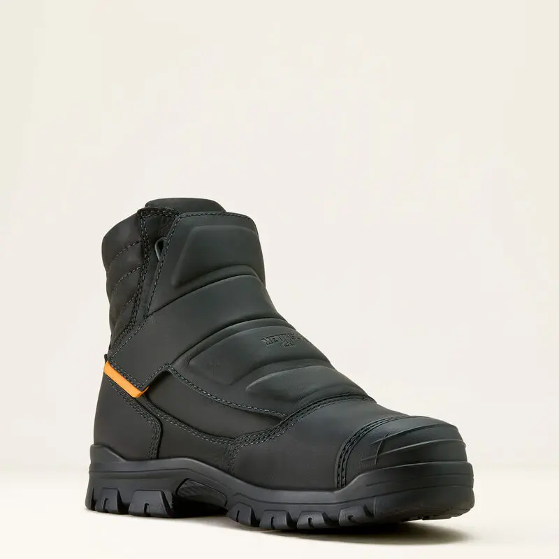 ARIAT Men's Treadfast Temper 6" CSA Waterproof Metguard Composite Toe Work Boot, Black