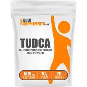 BulkSupplements - TUDCA Tauroursodeoxycholic Acid Powder - Digestive Support - Eye Health - 10g - 500mg per Serving BulkSupplements - TUDCA Tauroursodeoxycholic Acid Powder - Digestive Support - Eye Health - 10g - 500mg per Serving