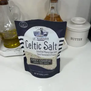 Le Marinier Celtic Salt Salt Grey Coarse Sea Salt 0.6lb Mineral-Rich Unrefined Sea Salt 100% Natural Hand Harvested Low Sodium