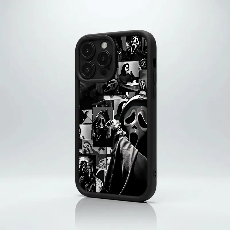Iconic Ghostface Collage: Horror Vibes Everywhere! for iPhone17/17PROMAX/17PRO/16/15/14/13/12/GALAXYS21/S22/S23/S24 Celestial Eye Layered Phone Case precise fit Cool trend BOBOJT1706002