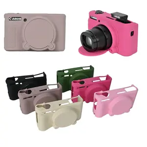 SX740HS Camera Soft Silicone Case For Canon PowerShot SX730 SX730HS SX740 HS Armor Rubber Bag Skin With Lens Cap