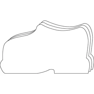 SHAPES ETC. Large Single Color Creative Foam Cut-Outs - Shoe