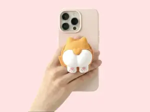 Magnetic Phone Grip Dog Stand Corgi Silicone MagSafe Phone Grip Holder