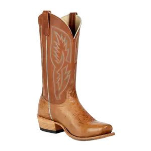 Horse Power Men's Rust Jimbo Brandy Bruciato Smooth Ostrich Boots HP9529