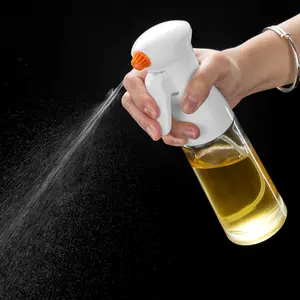 【Christmas 50％off】 Olive Oil Sprayer, 200ml Rotatable Nozzle Olive Oil Spray Bottle for Cooking Premium Oil Mister with Brush Oil Spritzer for Air Fryer, BBQ, Salad, Baking,Grilling Kitchen Gadgets Dispensers
