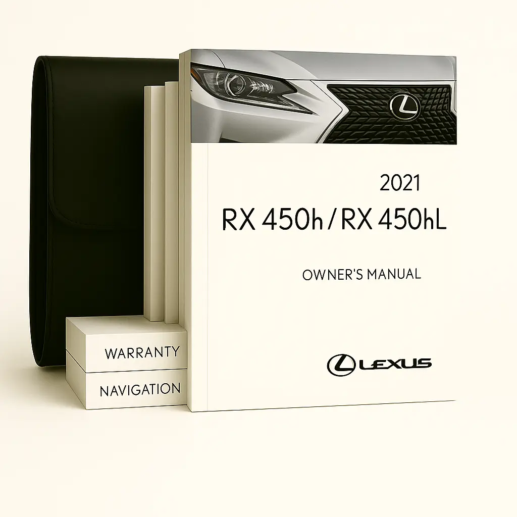 2021 Lexus RX 450h 450hL Owners Manual - Complete Set