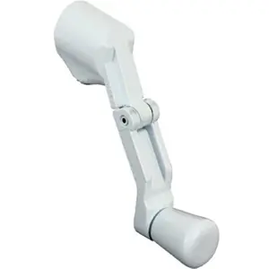 Prime Line 173544 Universal- White Casement Folding Crank Handle