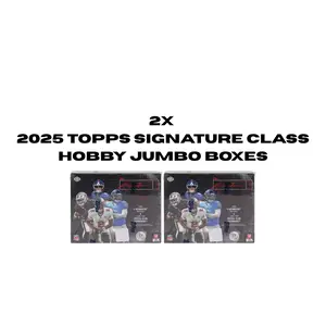 PYT #342 - (2x) 2025 Topps Signature Class Football JUMBO HOBBY Boxes (8 Auto's)