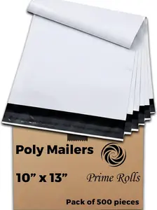 10×13 Inch Poly Mailers — Pack of 500 Durable Shipping Bags