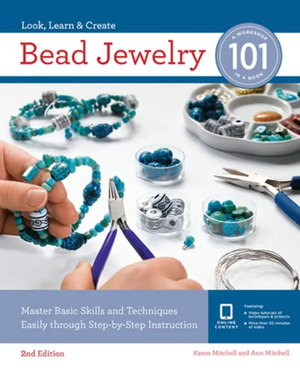 USED Book - Bead Jewelry 101: Master Basic Skills and Techniques Easily Through Step-By-Step Instruction by Mitchell, Karen (Paperback) - english