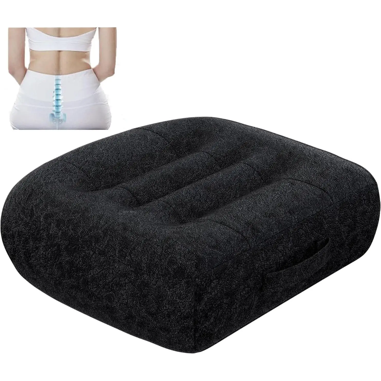 adult short driver  seat booster/booster seat for adults/thick Office Chair Booster Seat,for Short People Effectively Increase Field of View Lower   ,for ,Office,Home(black)