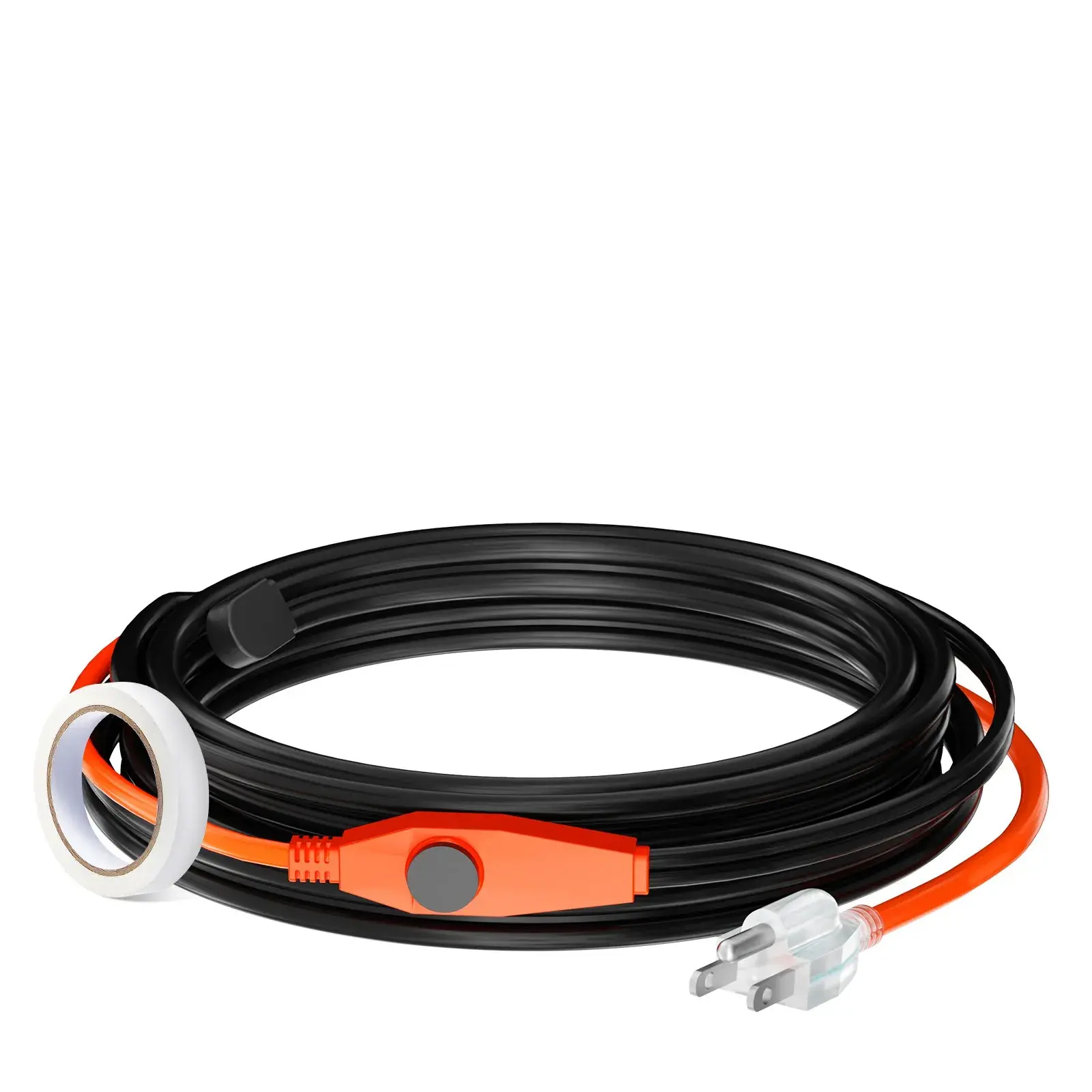 【Summerfinds】VEVOR Pipe Heating Cable,24FT 7W/FT Heat Tape for Pipes with Built-in ThermostatWater Pipe Heat Cable Protects PVC HoseMetal and Plastic Pipe from Freezing