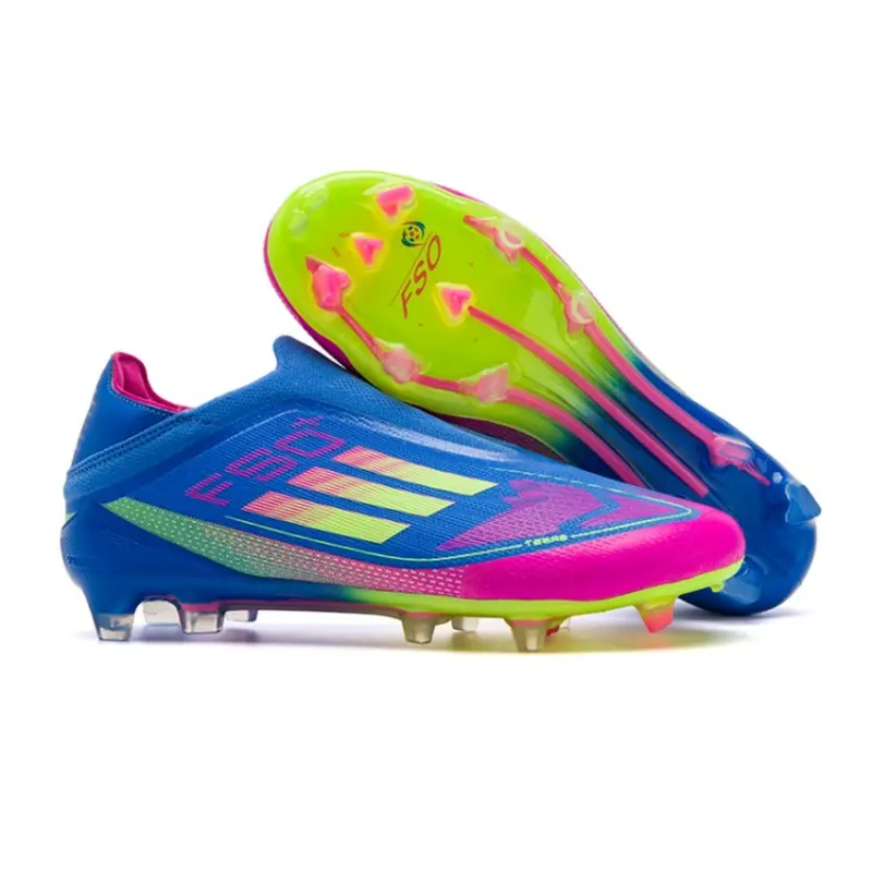Men Women High-End Seamless Football Shoes, Anti-Slip Durable Outdoor Lawn Soccer Cleats, Super Grip Support, Fashionable Design