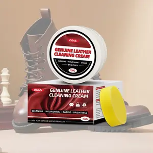 3-in-1 Leather Cleaner & Conditioner Kit | Softens, Protects & Restores Leather | For Car Interior, Sofa, Shoes, Bags, Boots & Saddles | Includes Horsehair Brush & Polishing Cloth | Anti-Crack, Long-Lasting Care