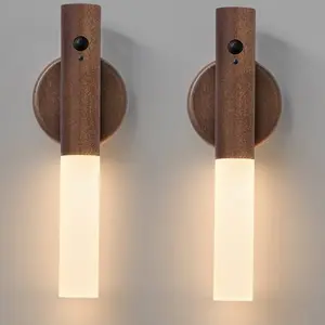 WALL lighting accessories  Rechargeable accessory Lights, accessory Portable Magnetic Design, 2pcs Brown light accessories  for Versatile Decor