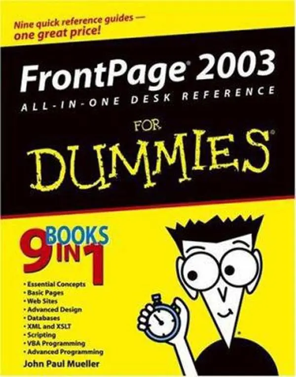 USED-FrontPage 2003 All-in-One Desk Reference For Dummies by John Paul Mueller (Paperback)