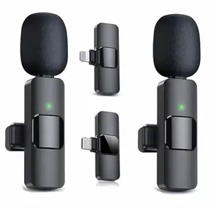 Wireless Lavalier Microphone Type-C & iPhone 15/16 Rechargeable Clip-On Mic for Video Recording Interviews Vlogs Live Streaming Noise Reduction Technology