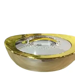 Mirarabel Luxury Silver-golden Food Warmer