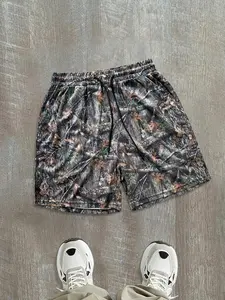 Men's Camo Print Boxer Briefs, Regular Fit Casual Comfy Breathable Underwear for Daily Wear, Men's Underwear for Summer