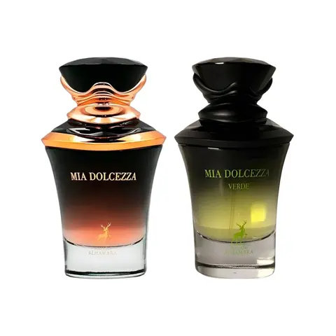 (2pc Bundle Pack) Mia Dolcezza + Mia Dolcezza Verde by Maison Alhambra Lattafa EDP Spray, 3.4oz