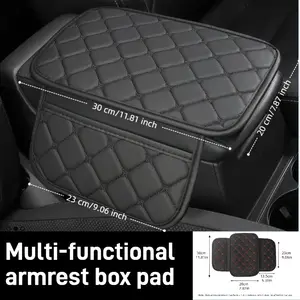 Car Armrest Box Pad, Central Handrest Elevation, Multi-Functional Vehicle Storage Accessory
