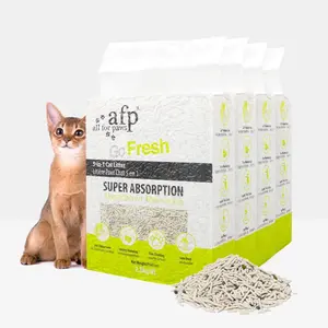 All For Paws 5-in-1 Natural Tofu Cat Litter 6.17lb/5.8kg Rapid Clumping 7/24 Odor Control Dust-Free Super Absorption Formula