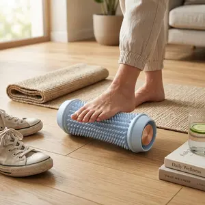 Soft Spike Foot Massage Roller, Morandi Color Style, High Density Tpr Soft Spikes, Relief for Plantar Fasciitis, Ideal for Yoga and Home Fitness