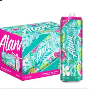 Alani Nu watermelon wave Case of Energy Drinks - Naturally Flavored 0g Sugar 200mg Caffeine (Case of 12) Beverage Sport new