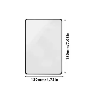 180x120mm Full Page Magnifier 10X - Ultra-Thin PVC Fresnel Lens, Large Sheet Magnifying Glass for Reading, Seniors & Low Vision