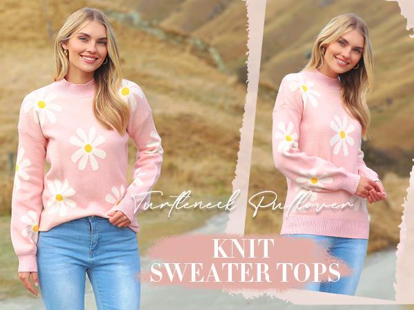 ZEAGOO Sweaters for Women Pullover Turtleneck Long Sleeve Oversized Lantern Ribbed Knit Sweater Tops Womenswear Casual Check Comfy ZEAGOO Sweaters for Women Pullover Turtleneck Long Sleeve Oversized Lantern Ribbed Knit Sweater Tops Womenswear Casual Check Comfy