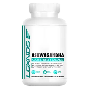 LGXNDS Ashwagandha KSM-66 Capsules | Stress Cortisol and Mood Support | Clarity Reset and Balance | KSM-66 and MaxCatalyst | Vegan Non-GMO Daily Adaptogen Formula