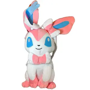 Sylveon 16" Jumbo - Pink and White Character with Blue Accents and Ears