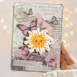 Vintage Celestial Vibe Golden Boho Sunshine Kindle Grip Book Lover Cute Kindle Accessories Phone Holder PopSocket Phone Grip Magnetic Pop Socket Phone Grip