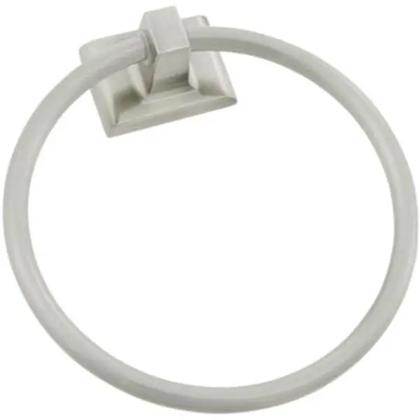 212 MAIN Delaney 502822B Satin Nickel (US15 Finish) Round Towel Ring, Bathroom Towel-Holding Fixture for Indoor Home Improvement Use, Towel Rings