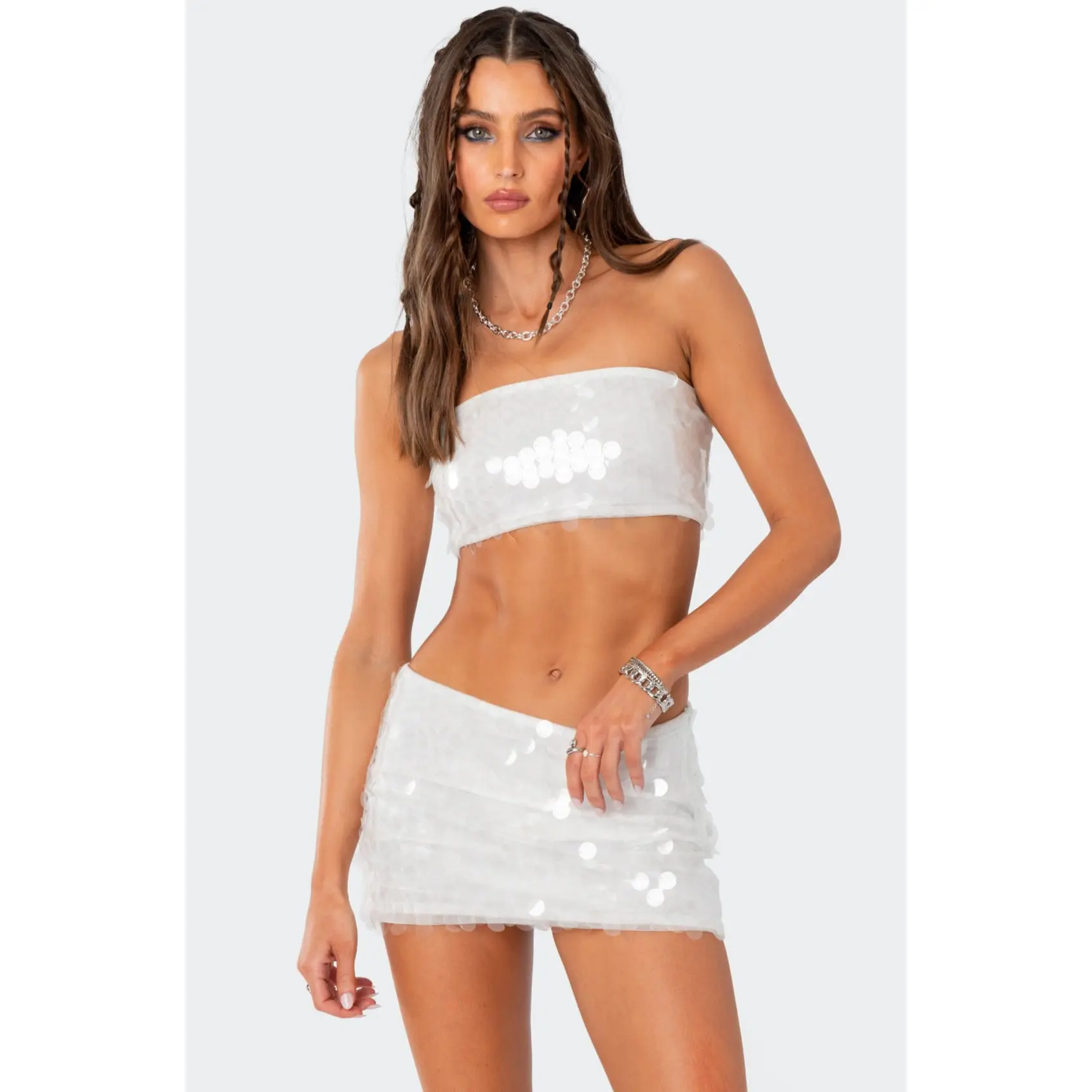 Tink Sequin Bandeau Top