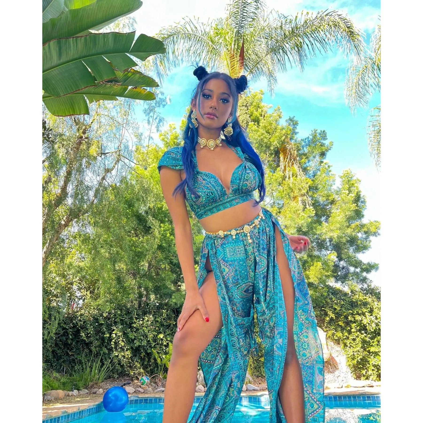 Turquoise Dreams Jasmine Pants