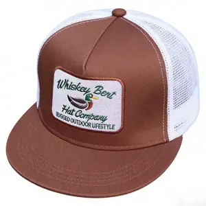 Whiskey Bent Duck Hat Adjustable Snapback Western Lifestyle Trucker Hat Mesh Cap for Casual Wear & Western Events Rugged Outdoor Lifestyle Bestie & Bridesmaids