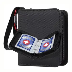 Small 1 Pocket Trading Card Holder, 40-Pocket Mini Card Album with 20 Detachable Sleeves, 40-Card Capacity for Tcg Mtg Sports Cards