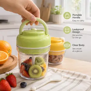 1-Count 3-in-1 Ice Tray Water Cup - Kitchen Drinkware Water Bottle with 1-Touch Ice Separation, Sealed Leakproof Structure
