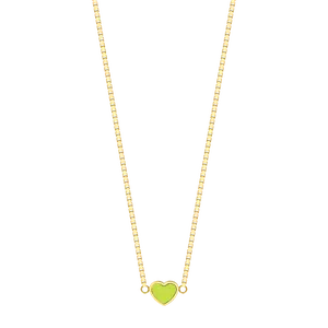 AMARE LIME GREEN CHIP NECKLACE