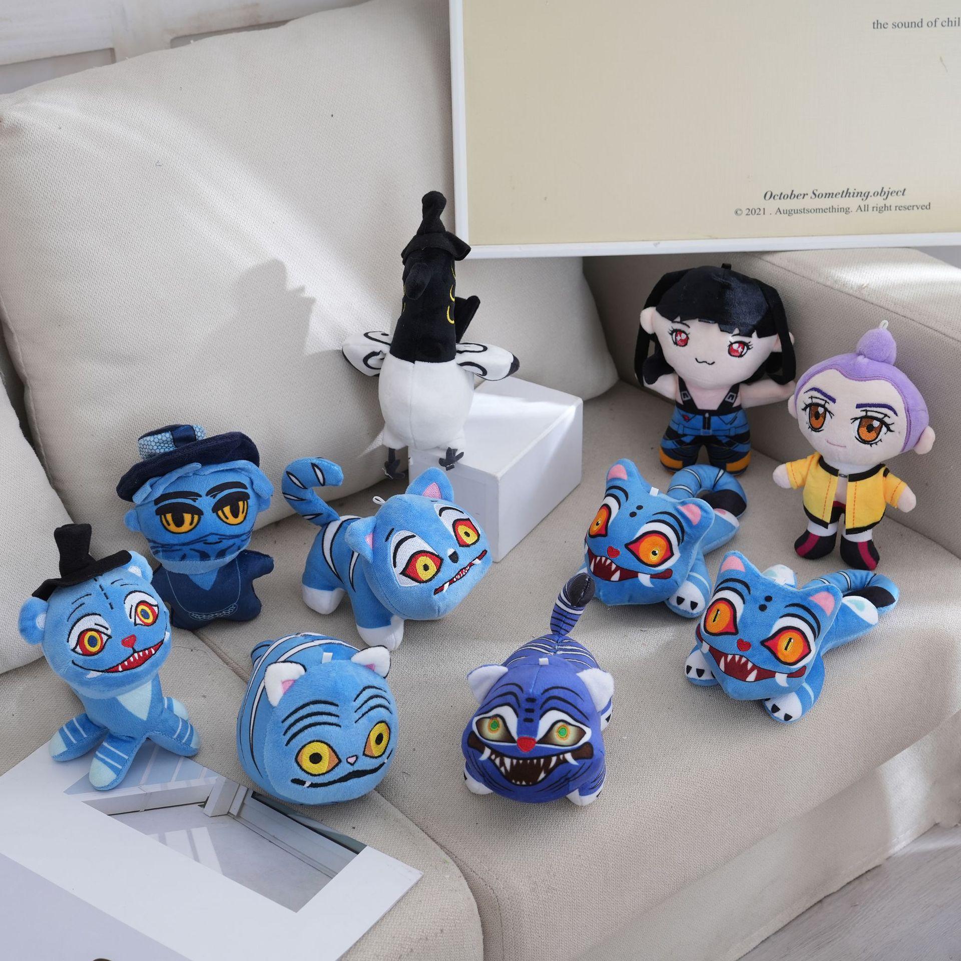 K-pop Inspired Demon Girl Plush Doll  Cute Cartoon Idol Plush Toy | Soft Collectible Gift K-pop