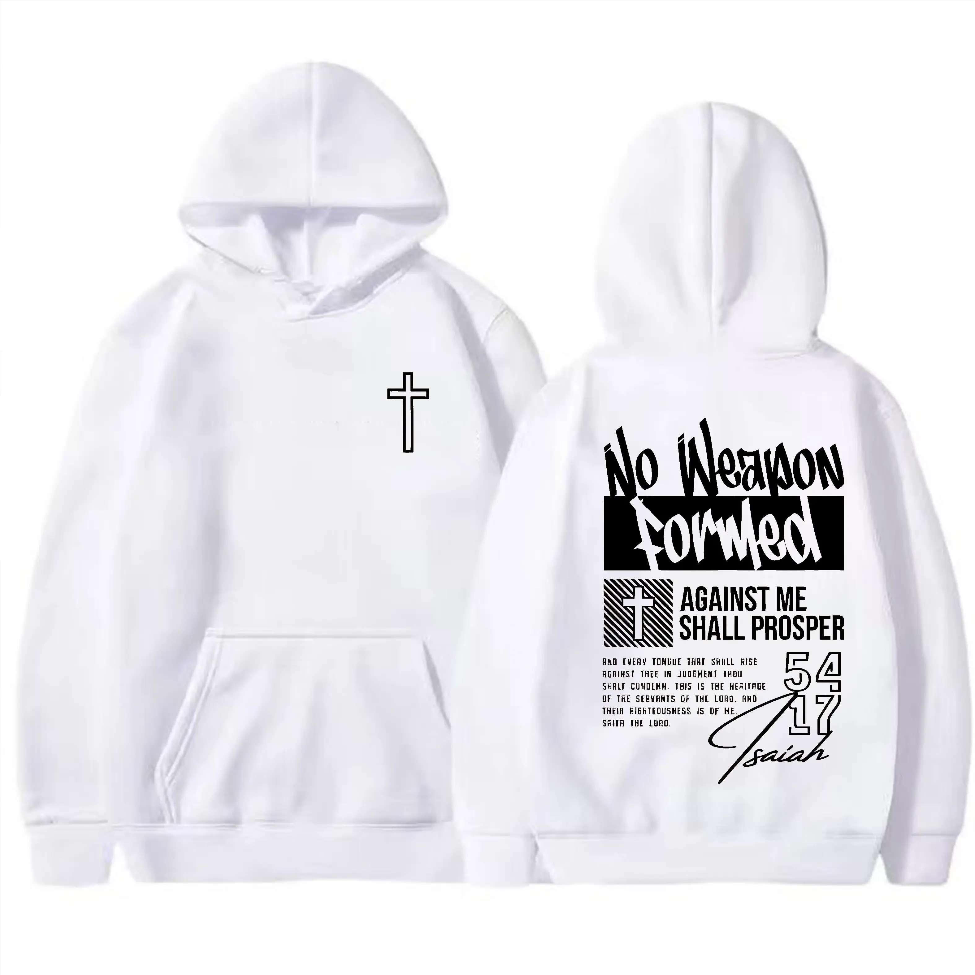 hooded sweatshirt-white