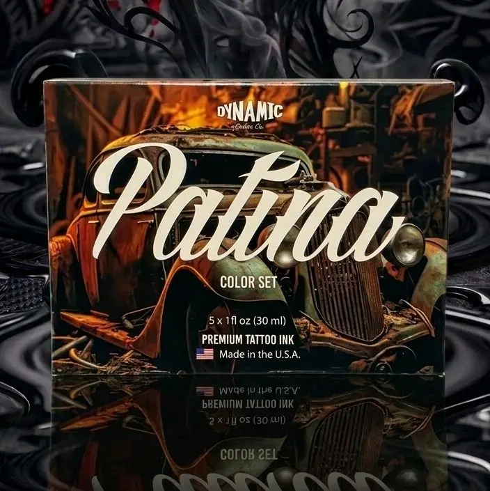 Patina Dynamic Tattoo Inks set of 5* (1oz) Vegan Safe for Tattoo Artists