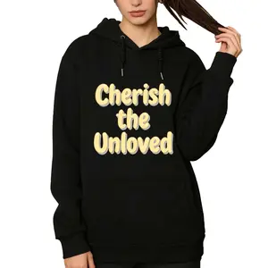 Long Sleeve Hoodie Designed for Those Who Believe in Love – Retro Bubble Text